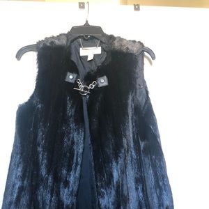 Michael Kors Faux Fur Black
